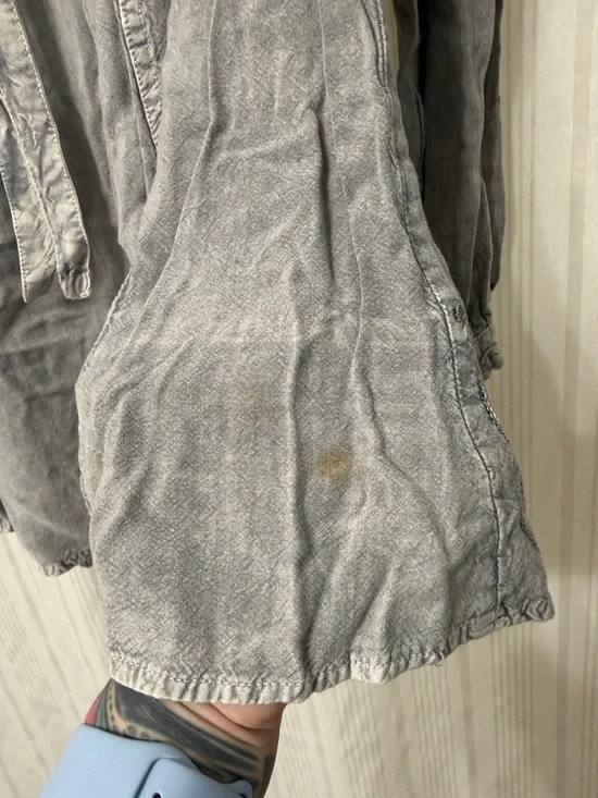 VINTAGE Boho Button Long Sleeve Embroidered Tunic - Picture 8 of 8